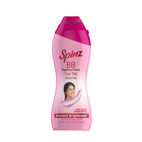 Spinz BB Face Talc 80g Radiant Pink