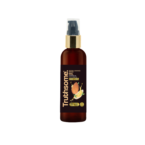 Detox & Damage Repair Hair Oil With Almond Oil & Infused Green Tea