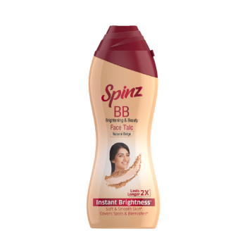 Spinz BB Face Talc 80g Natural Beige