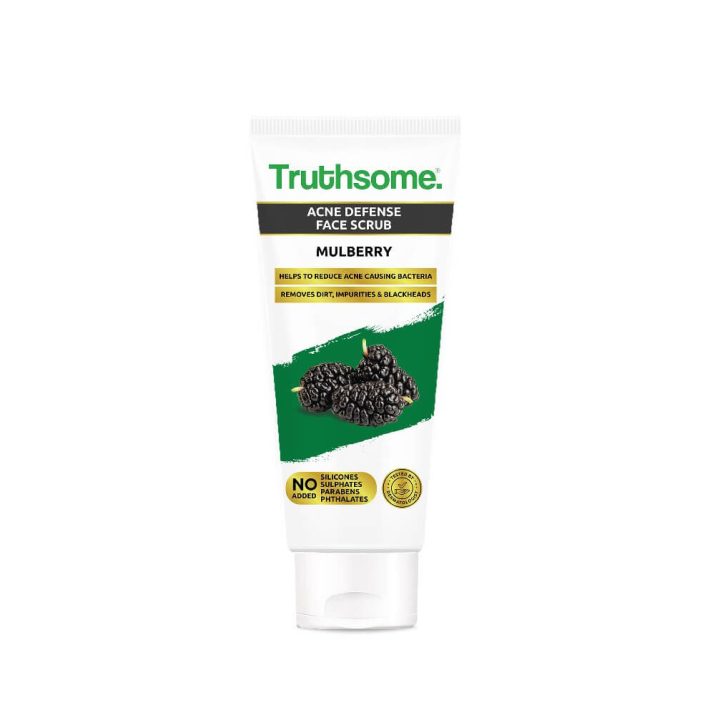 Truthsome Acne Defense Face Scrub with Mulberry & Tea Tree Oil