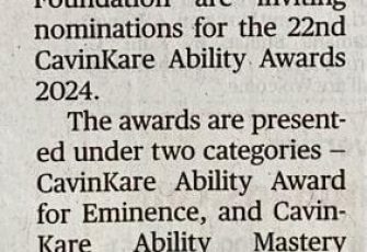 Nominations Open for 22nd CavinKare ABILITY AWARDS 2024 For Achievers with Disabilities
